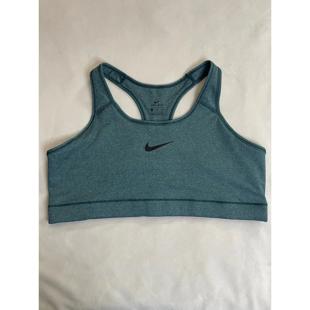 Nike Dri-FIT Women XXL Teal Heather Racerback Sports Bra Activewear